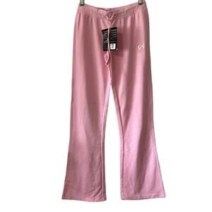GK Elite Sportswear Size S Pink Athletic Knit Pants Track NWT